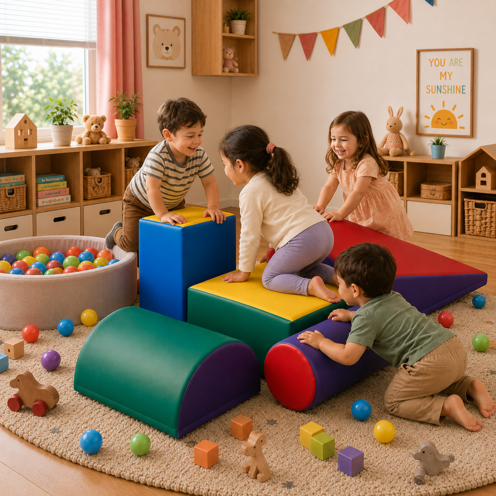 Soft Foam Climbing Playset