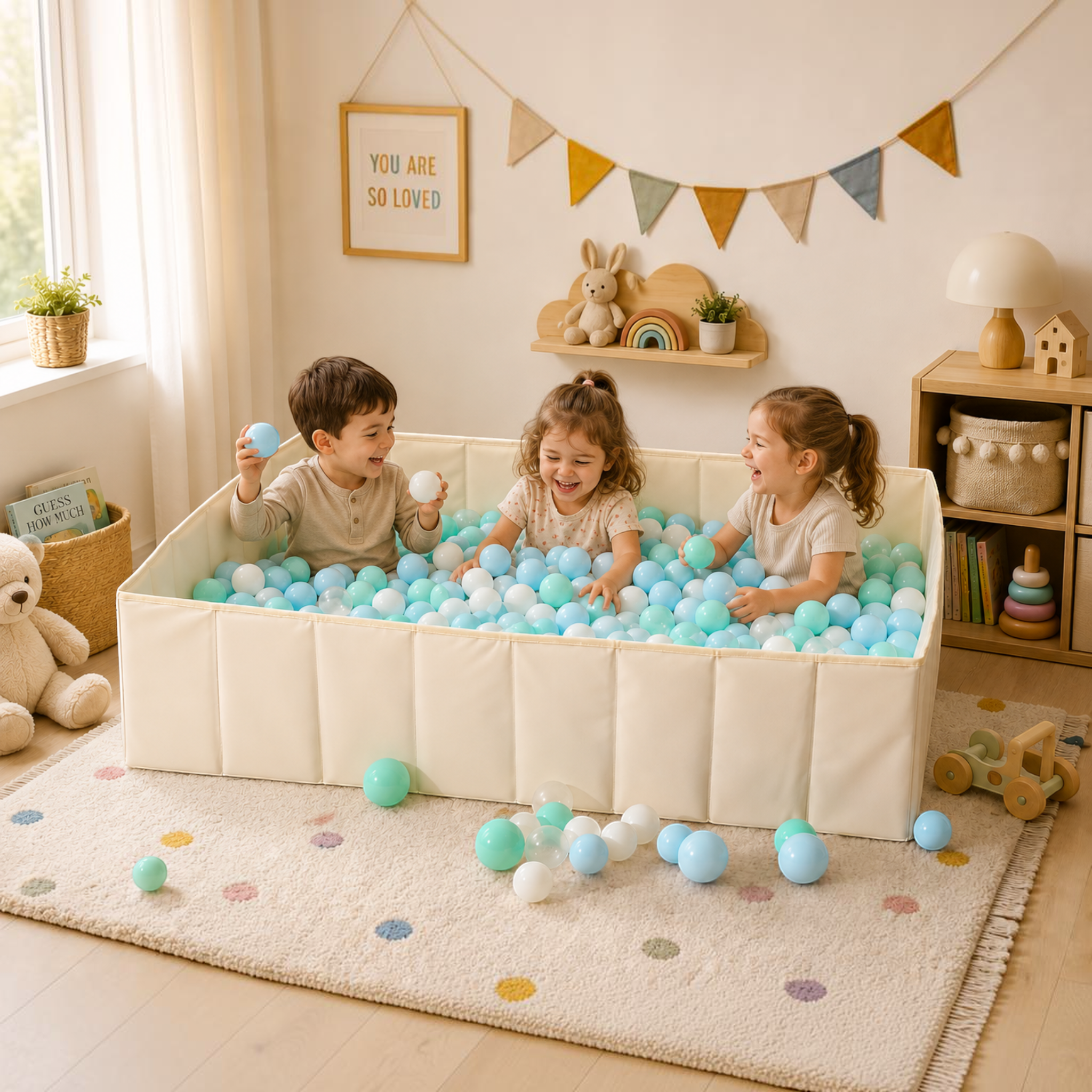 Kids Portable Square Ball Pit