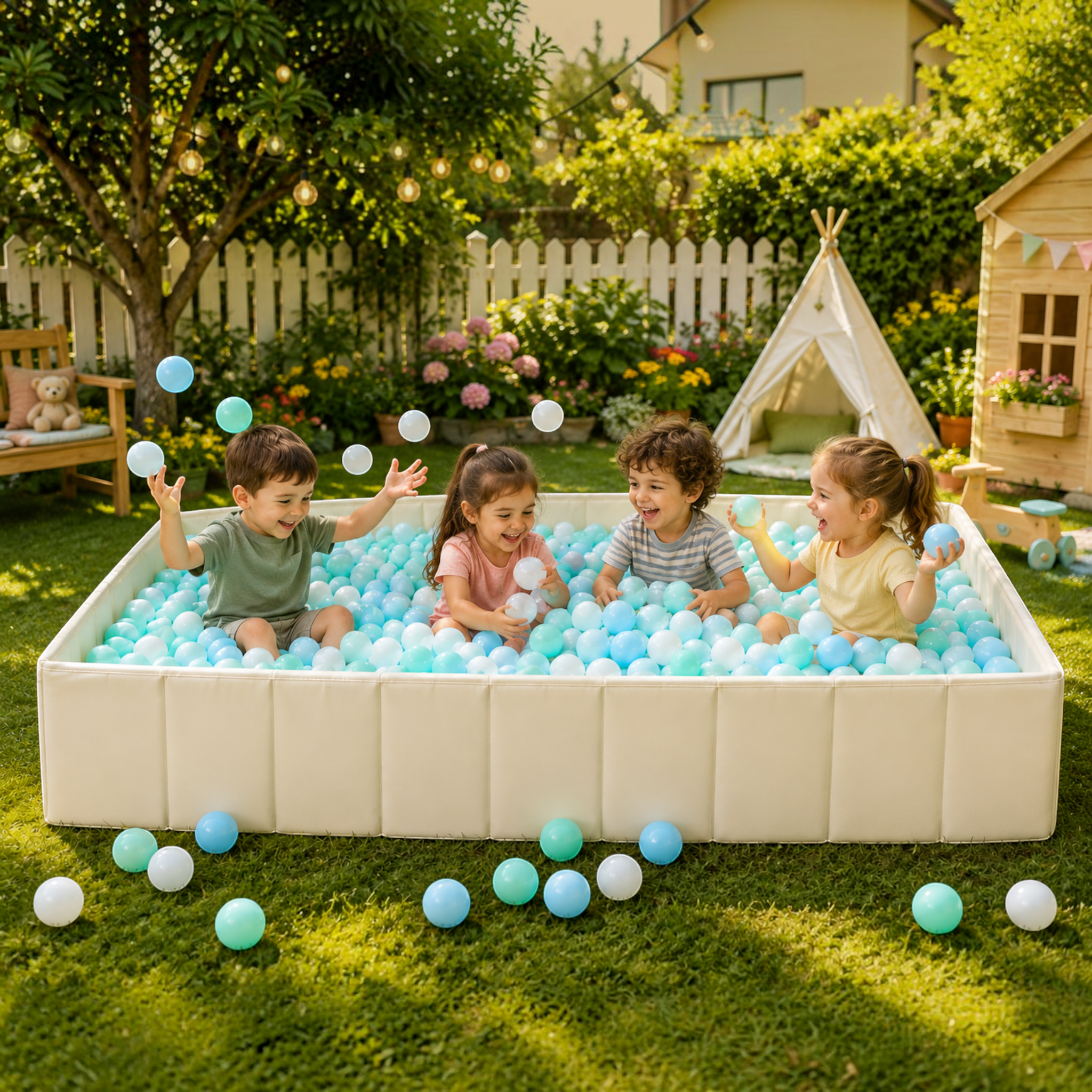 Kids Portable Square Ball Pit