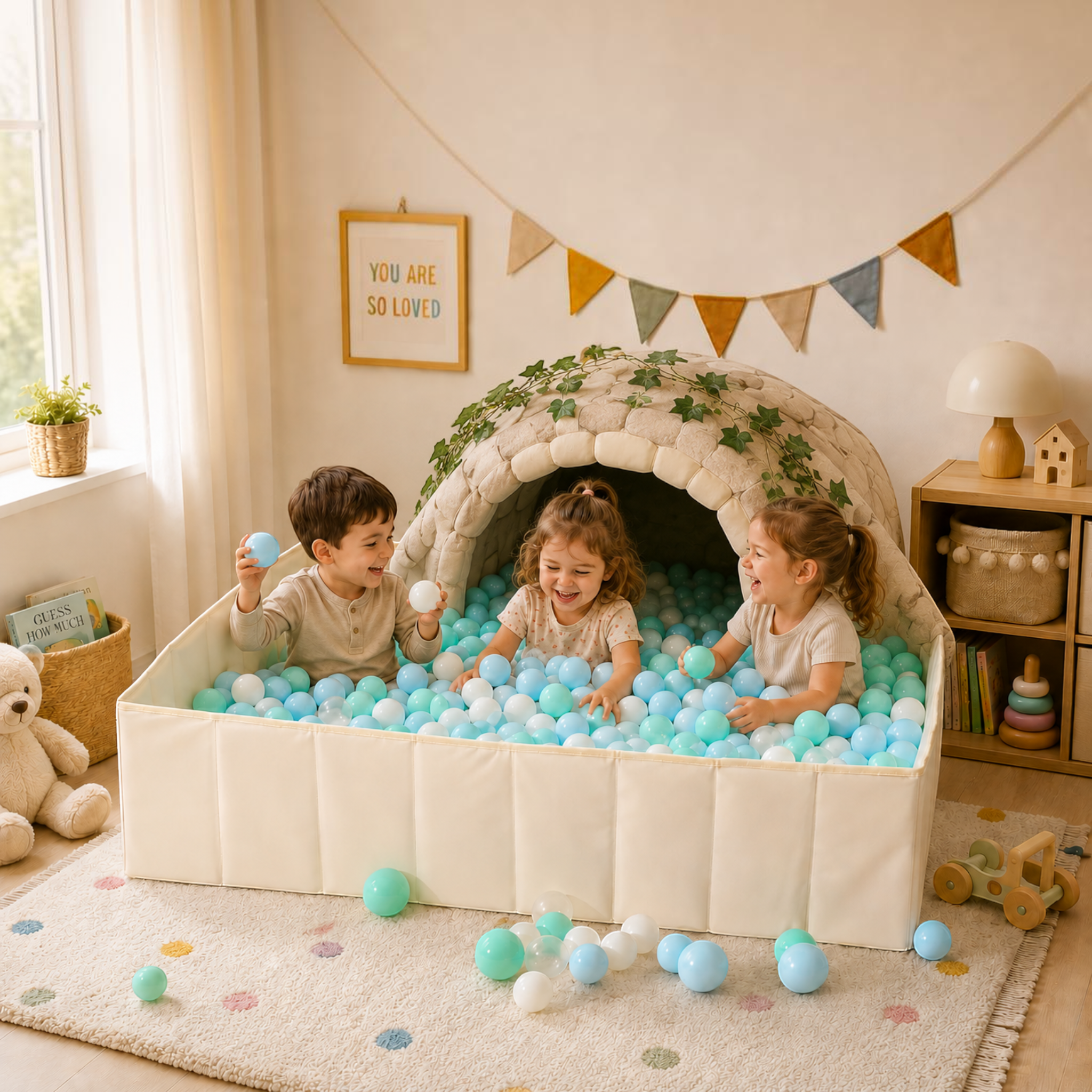 Kids Portable Square Ball Pit