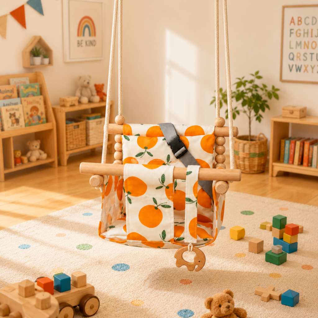 SunnyNest Baby Wooden Swing Seat