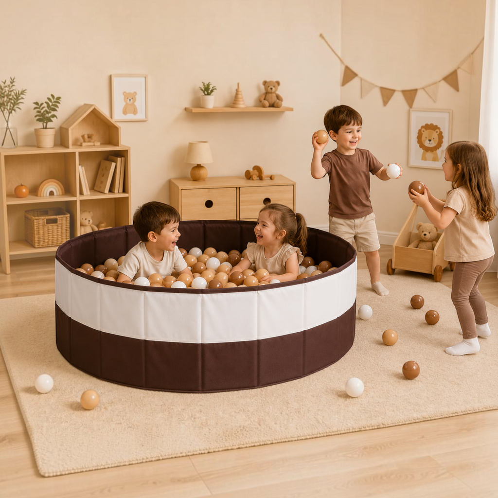 Classic Mocha Foldable Ball Pit