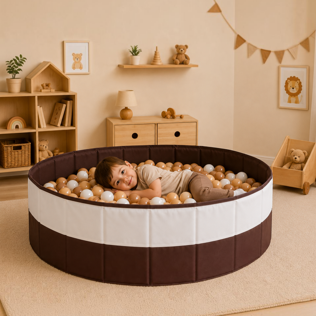Classic Mocha Foldable Ball Pit